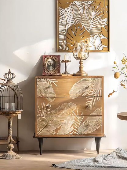 Display Cabinet Storage Hallway Console Table with 3 Drawers