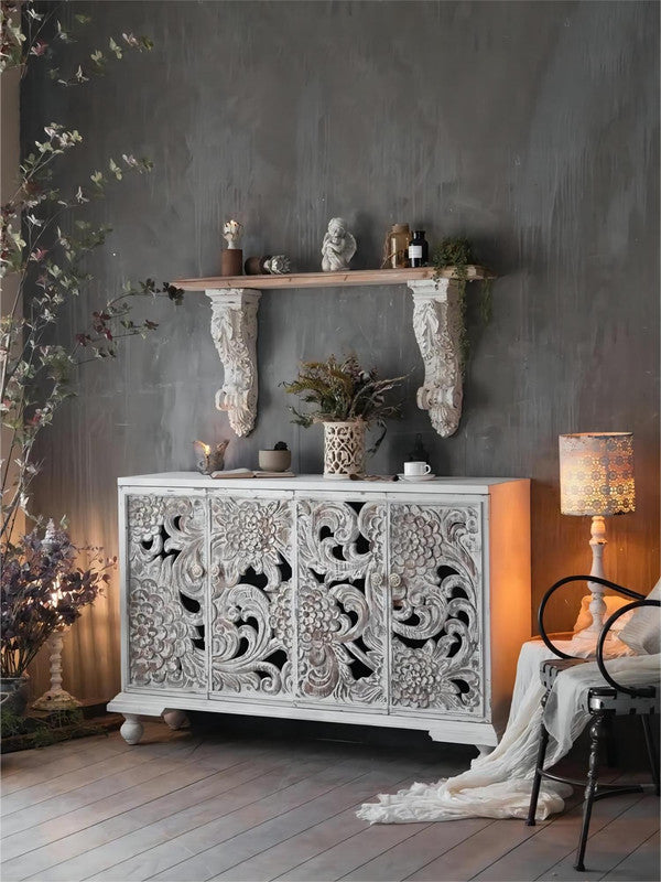 Living Room Finish Painted Furniture Wood Storage Console Sideboard Cabinet