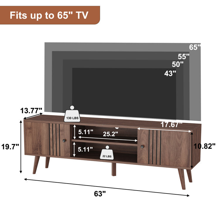 63'' Media Console